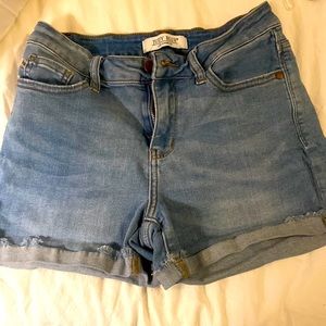 Judy Blue cuffed jean shorts size small.